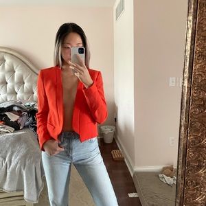 Mango Red Blazer Size XS